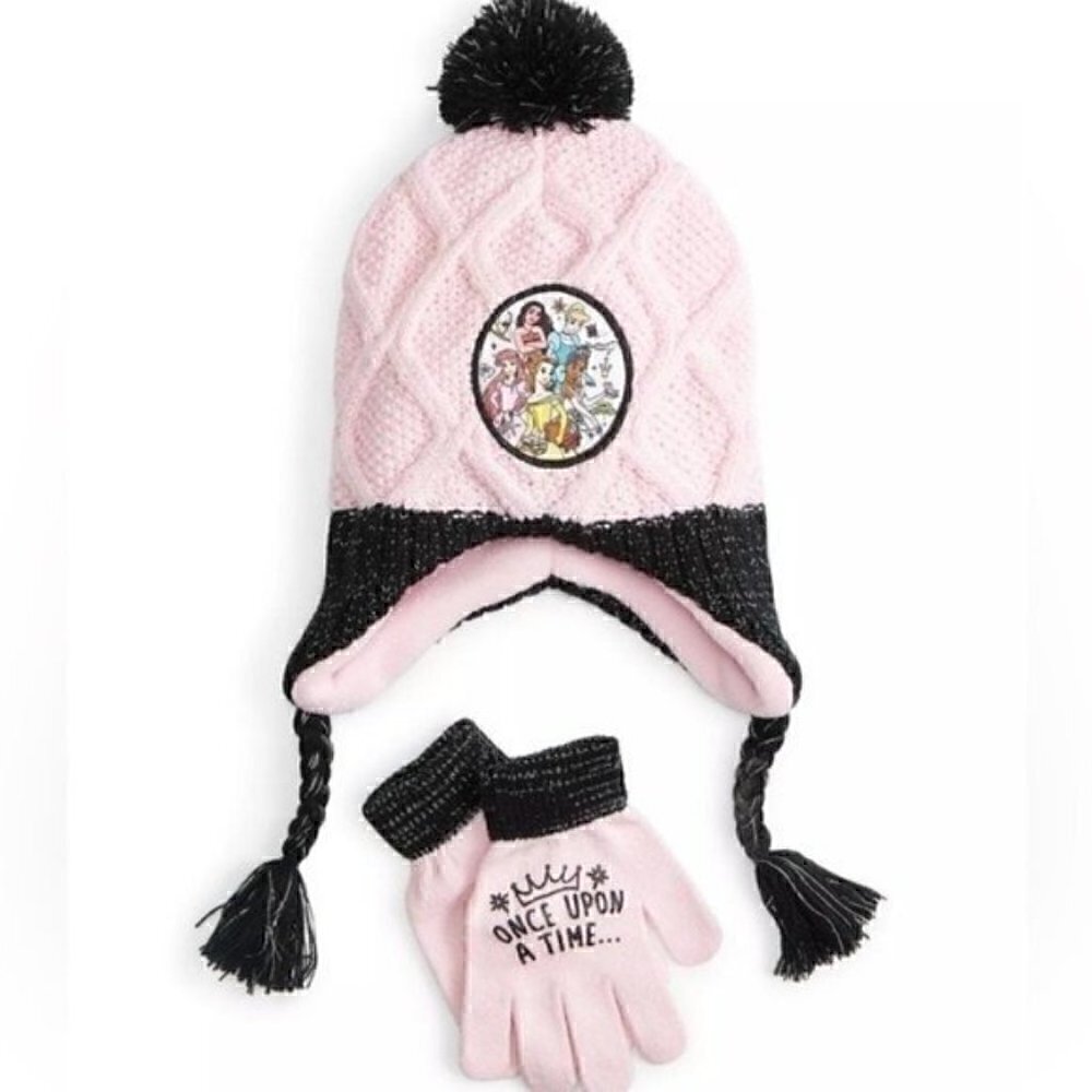 Set of 2 BERKSHIRE Little Girls Little Kid (4-6X) Princess Hat & Gloves Set